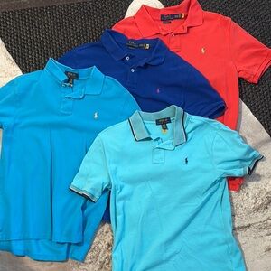4 Ralph Lauren Classic Fit Polo Shirts XL (18-20)